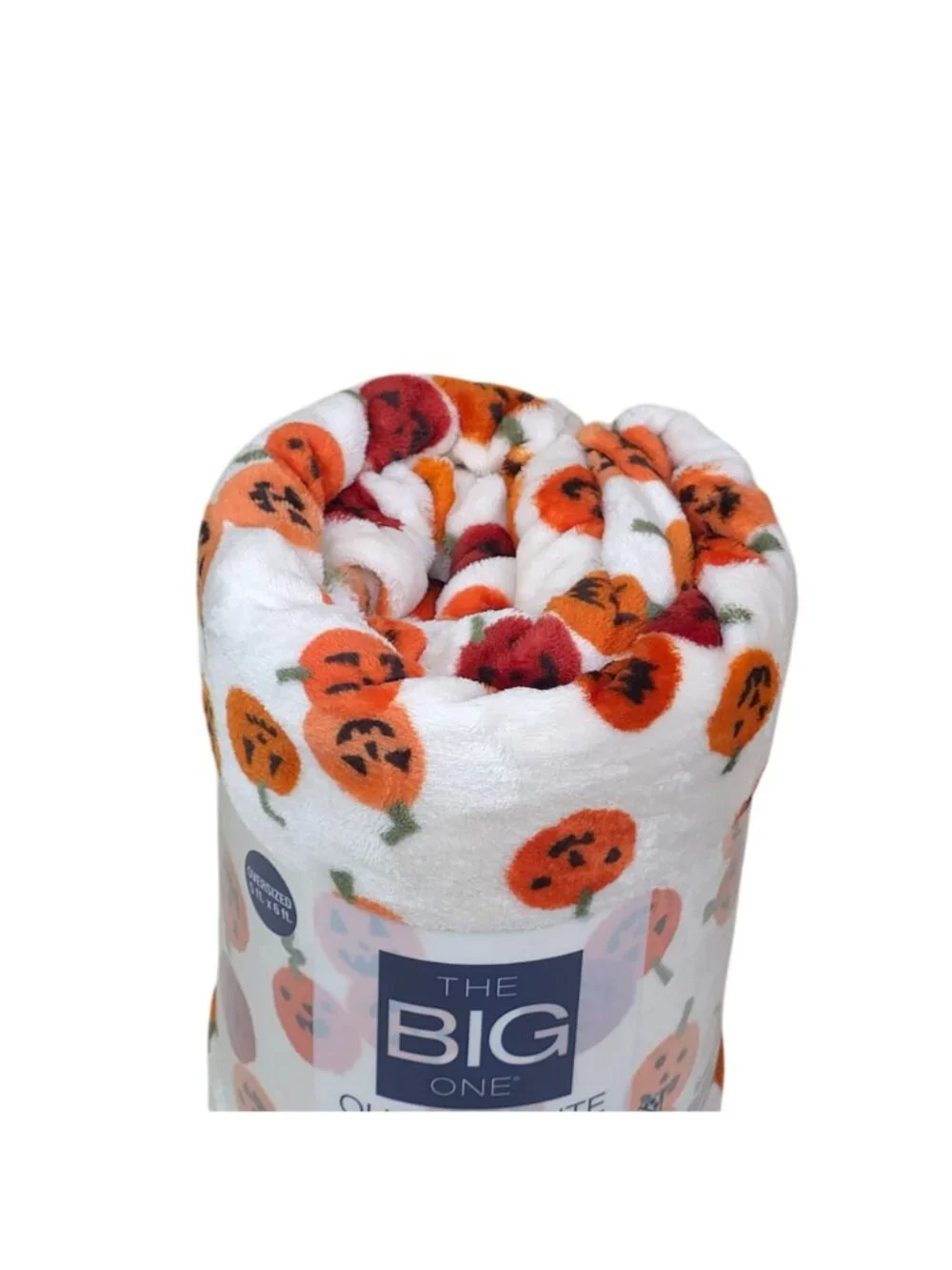 The Big One Oversized Plush Halloween Throw Blanket Pumpkins 5 Ft X 6 Ft Soft
